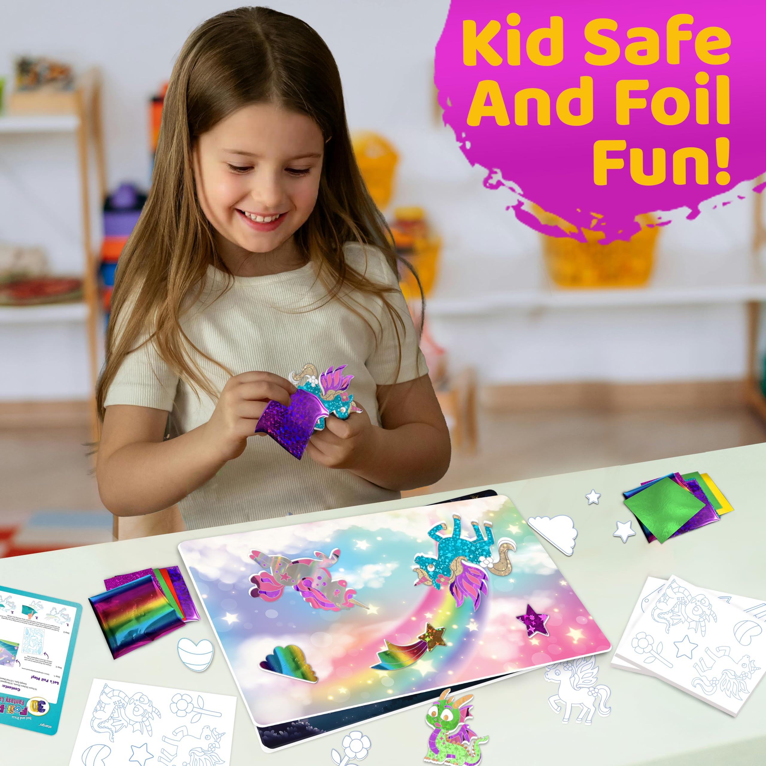 Stargo sticker sheet collection highlights colorful shapes for easy, expressive foil art.