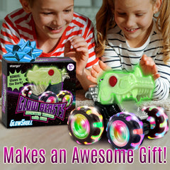 Stargo glow skull monster truck packaged as a spooky birthday or Halloween gift