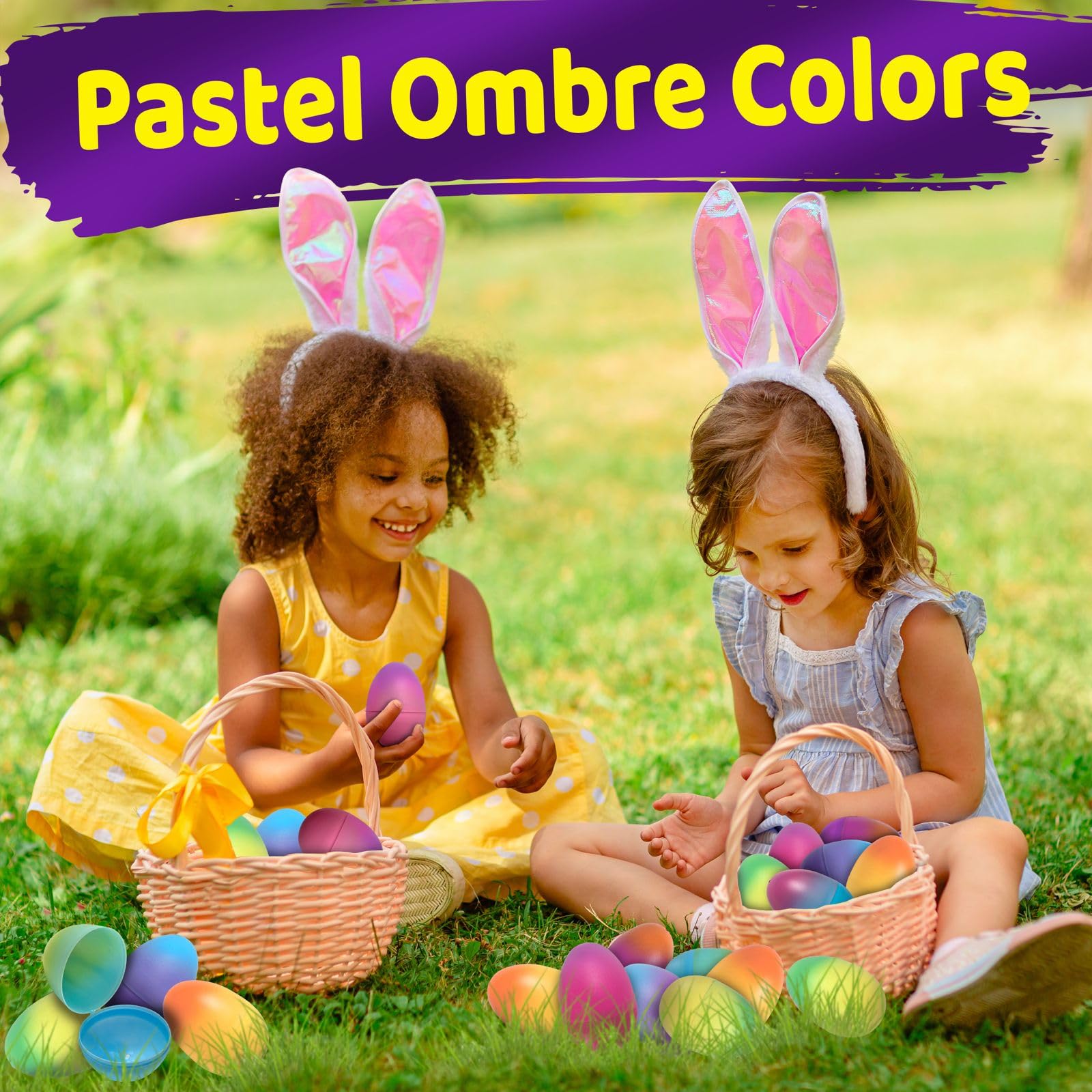 Multicolored ombre Stargo eggs for party favors and decorating