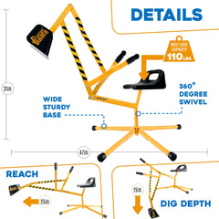 Stargo Sand Digger metal dipper highlights durable material for years of digging.