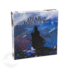 Starling Games A War of Whispers box art invites strategic play and social negotiation.