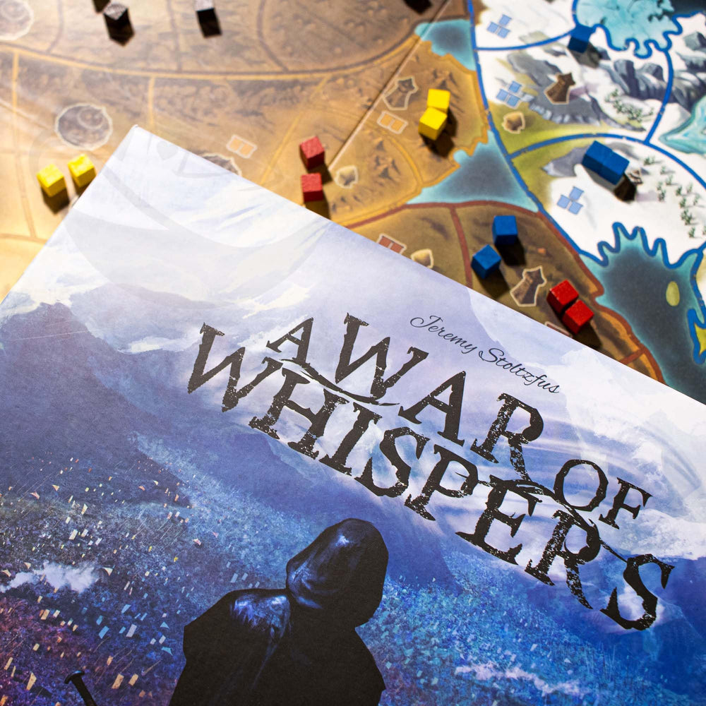 Starling Games A War of Whispers diplomacy chits emphasize alliances and betrayals dynamics.