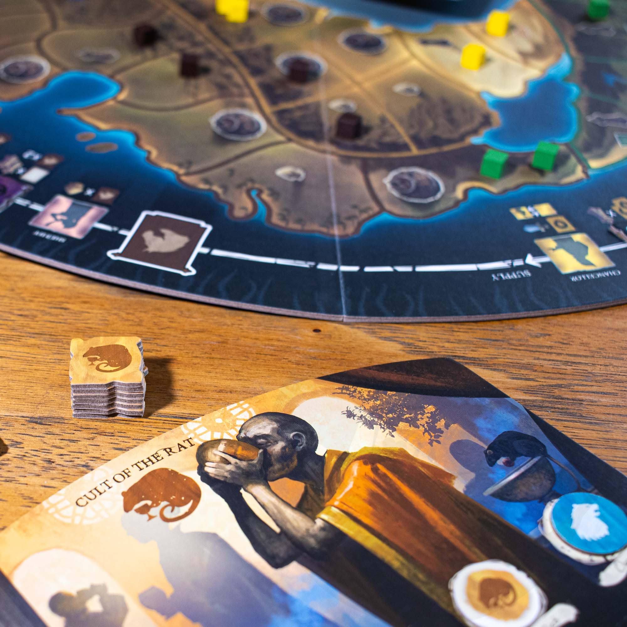 Starling Games A War of Whispers game night scene conveys immersive strategy fun.