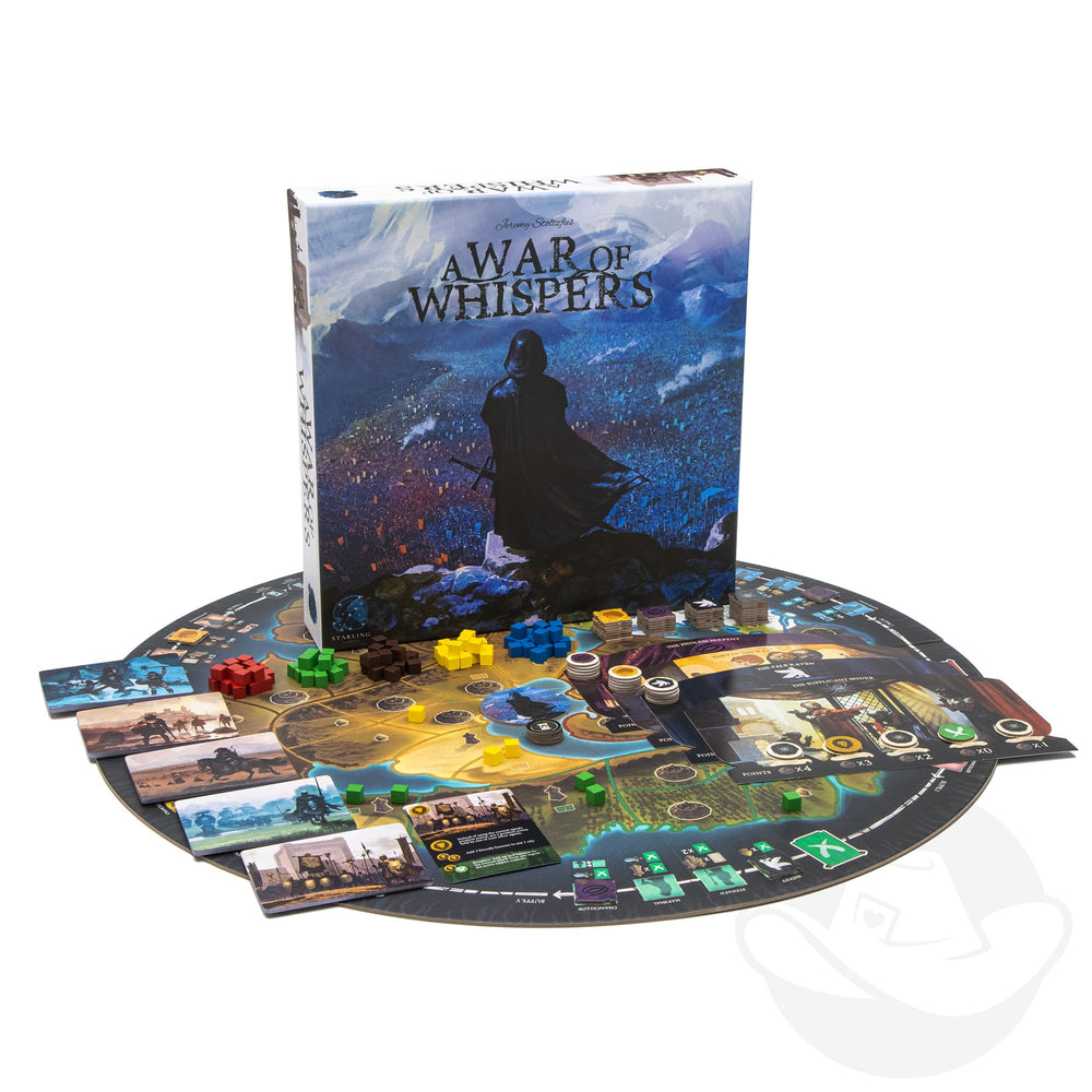 Starling Games A War of Whispers rulebook captures streamlined setup.