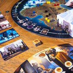 Starling Games A War of Whispers tokens highlight diplomacy resources for game nights.