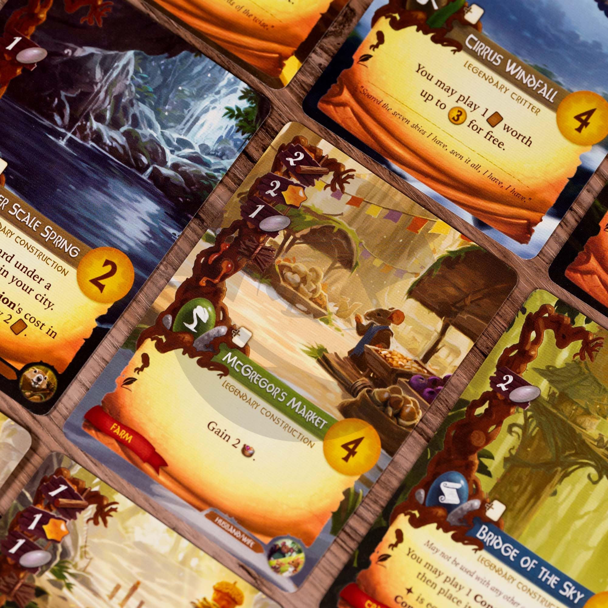 Starling Games Everdell Glimmergold upgrade contents overview