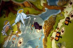 Starling Games Everdell Pearlbrook 2nd Edition frog figures enhance river ambassadorship.