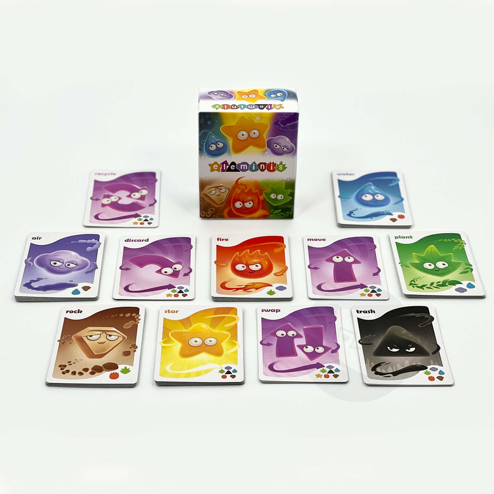 Starling Games Eleminis five elements collection demonstrates victory path and strategic depth.