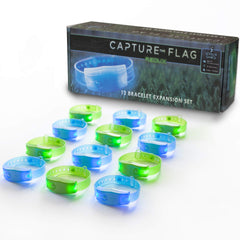 Starlux Capture The Flag Redux LED bracelets illuminate group play at dusk.