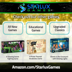 Durable LED bracelets by Starlux keep gameplay going through long evenings.