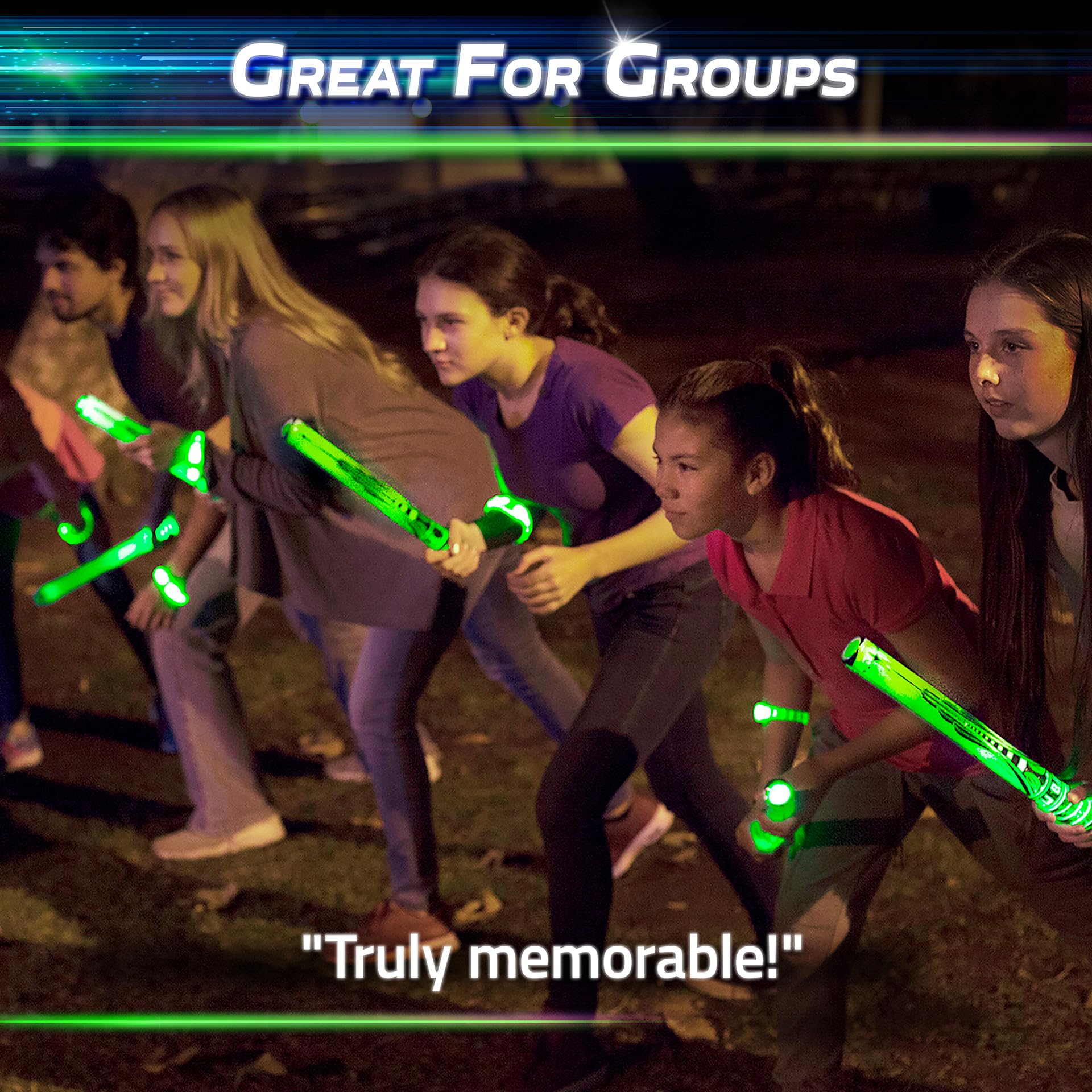 Starlux Glow Battle outdoor party setup for gatherings and active fun