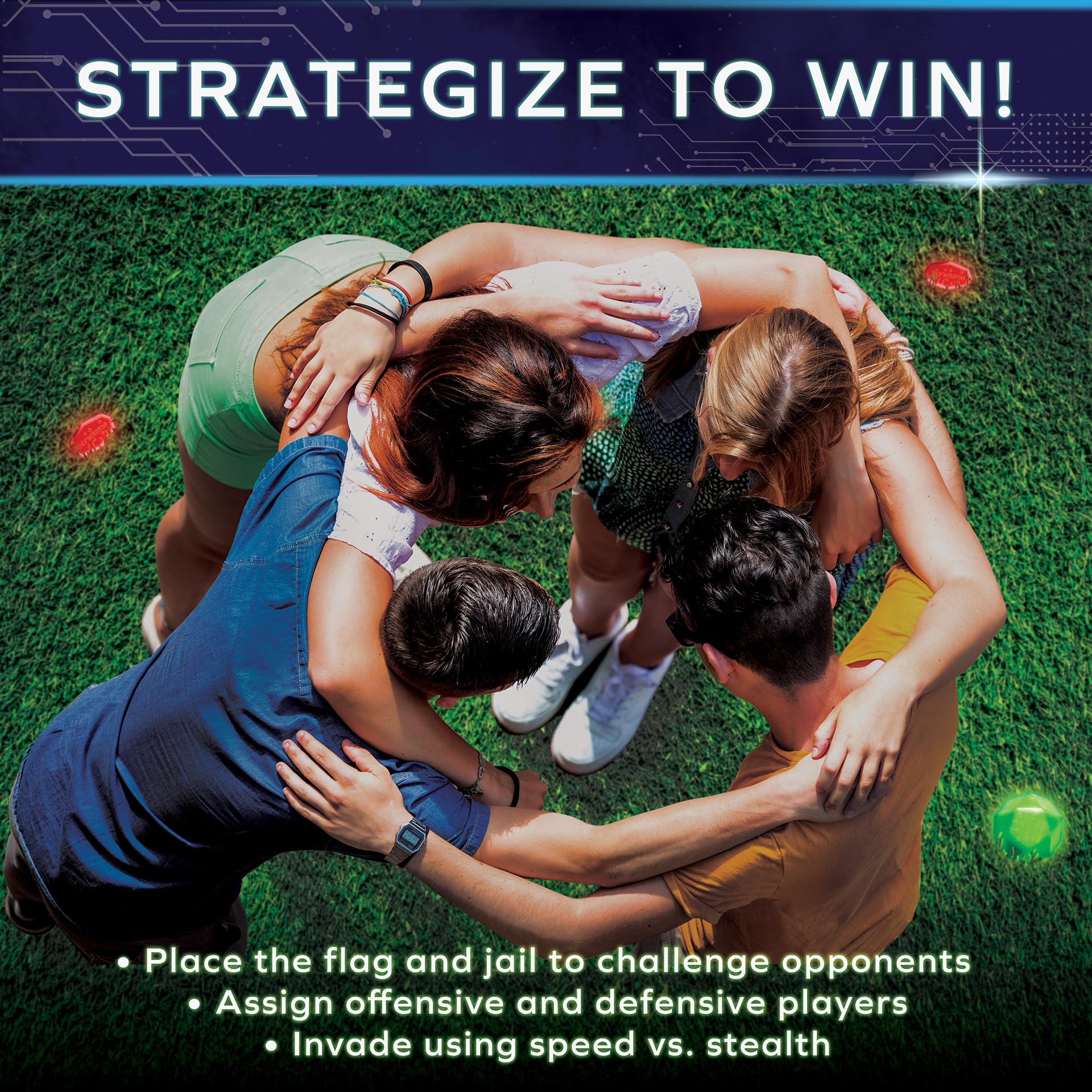 Starlux Glow night game field shows high visibility for action.