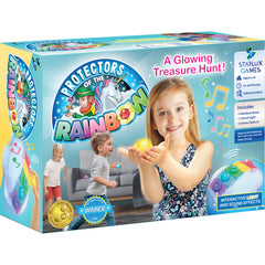 Starlux Games Protectors of the Rainbow: glowing rainbow gems for color learning and play.