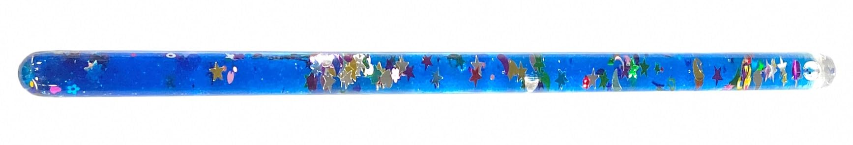 Star Magic glitter beads swirl inside blue wand for mesmerizing patterns