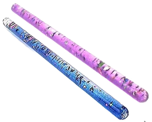Star Magic glitter wand blue 11in angle view promoting tactile engagement during play