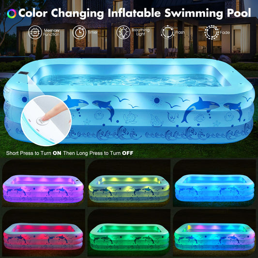 StarOcean adults inflatable pool at sunset adds refreshing social ambiance