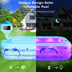 StarOcean solar powered LED lights brighten pool area after dark