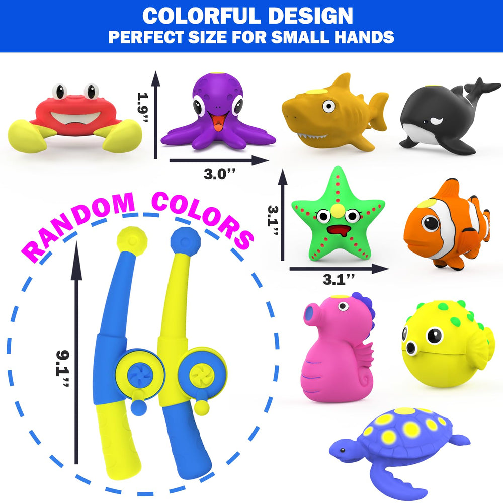 Staroud color changing sea creatures in a bath setting ready for color reveal