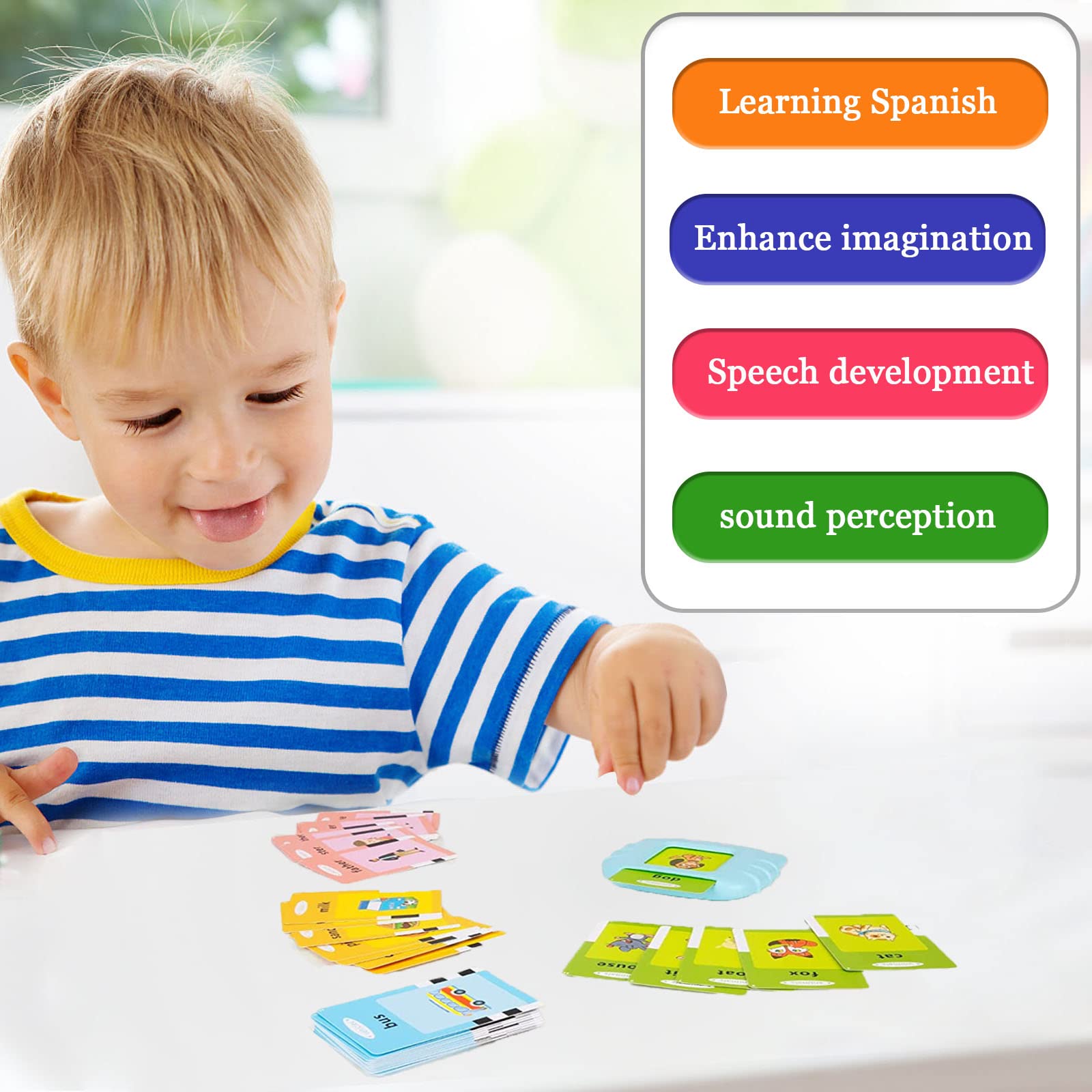 Startcan children's songs mode provides four tunes for memory and rhythm.