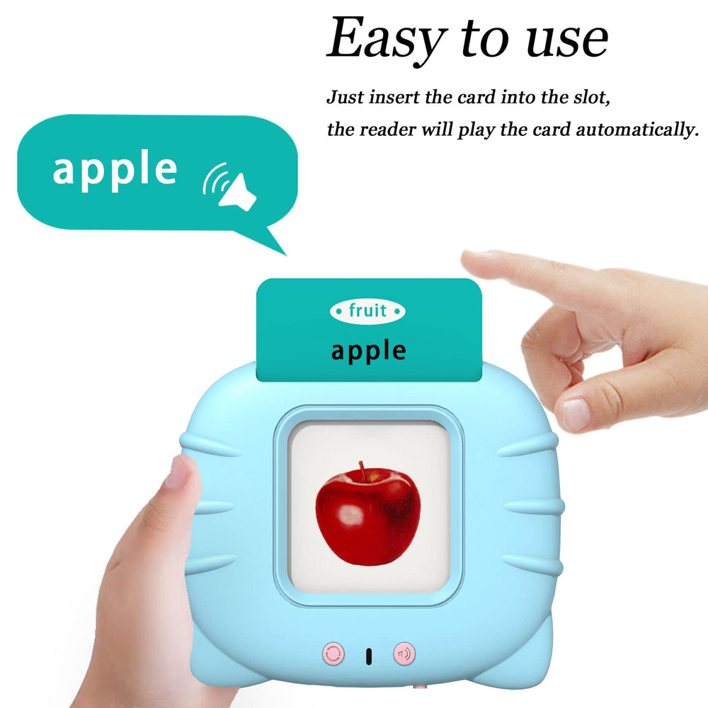 Startcan reader device front demonstrates easy word reading and simulated sounds