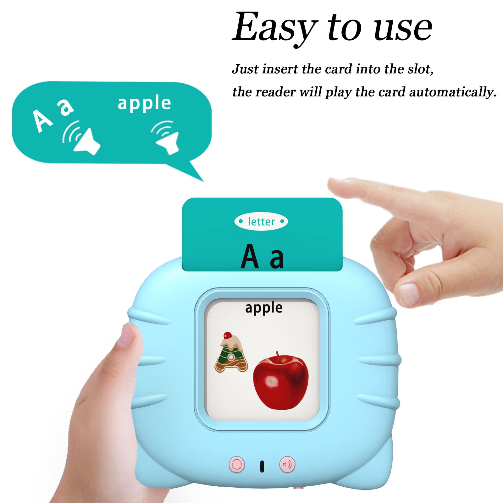 Startcan reader with card inserted demonstrates interactive word reading