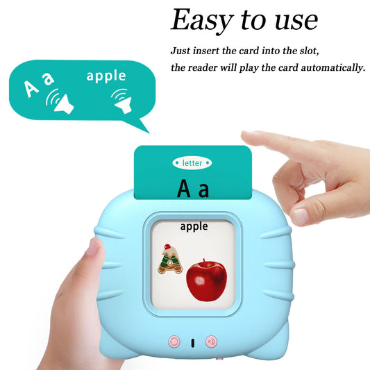 Startcan reader with card inserted demonstrates interactive word reading