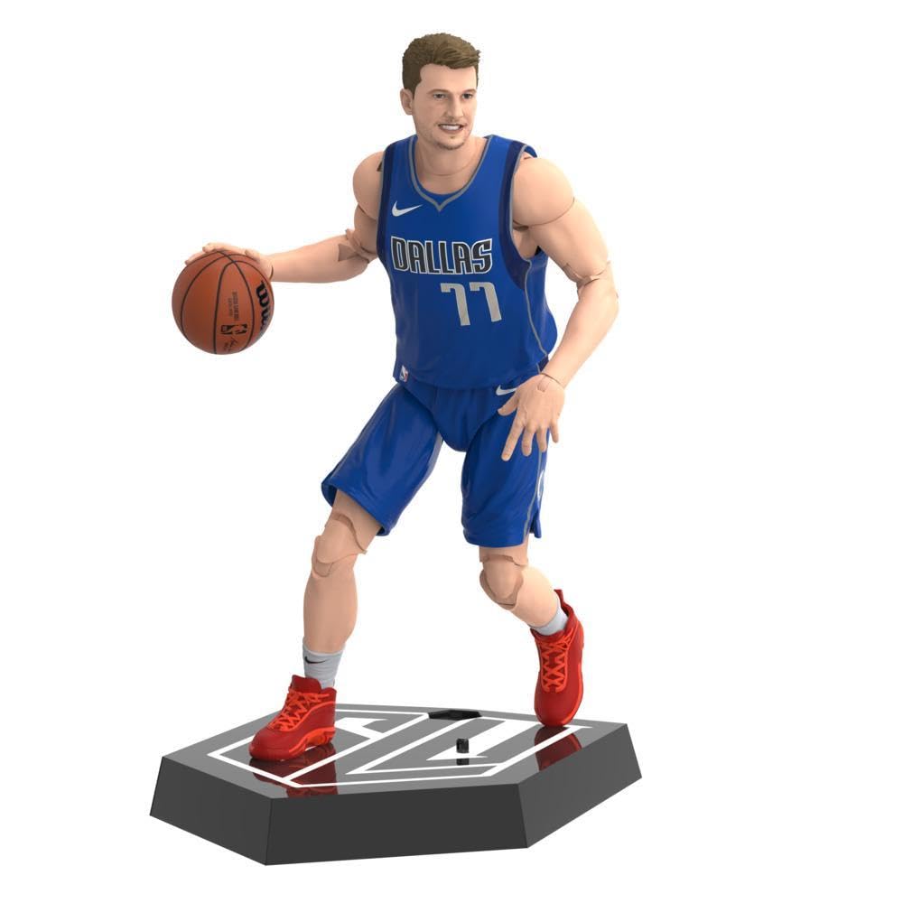 Starting Lineup Luka Doncic action figure front view with premium detail for display