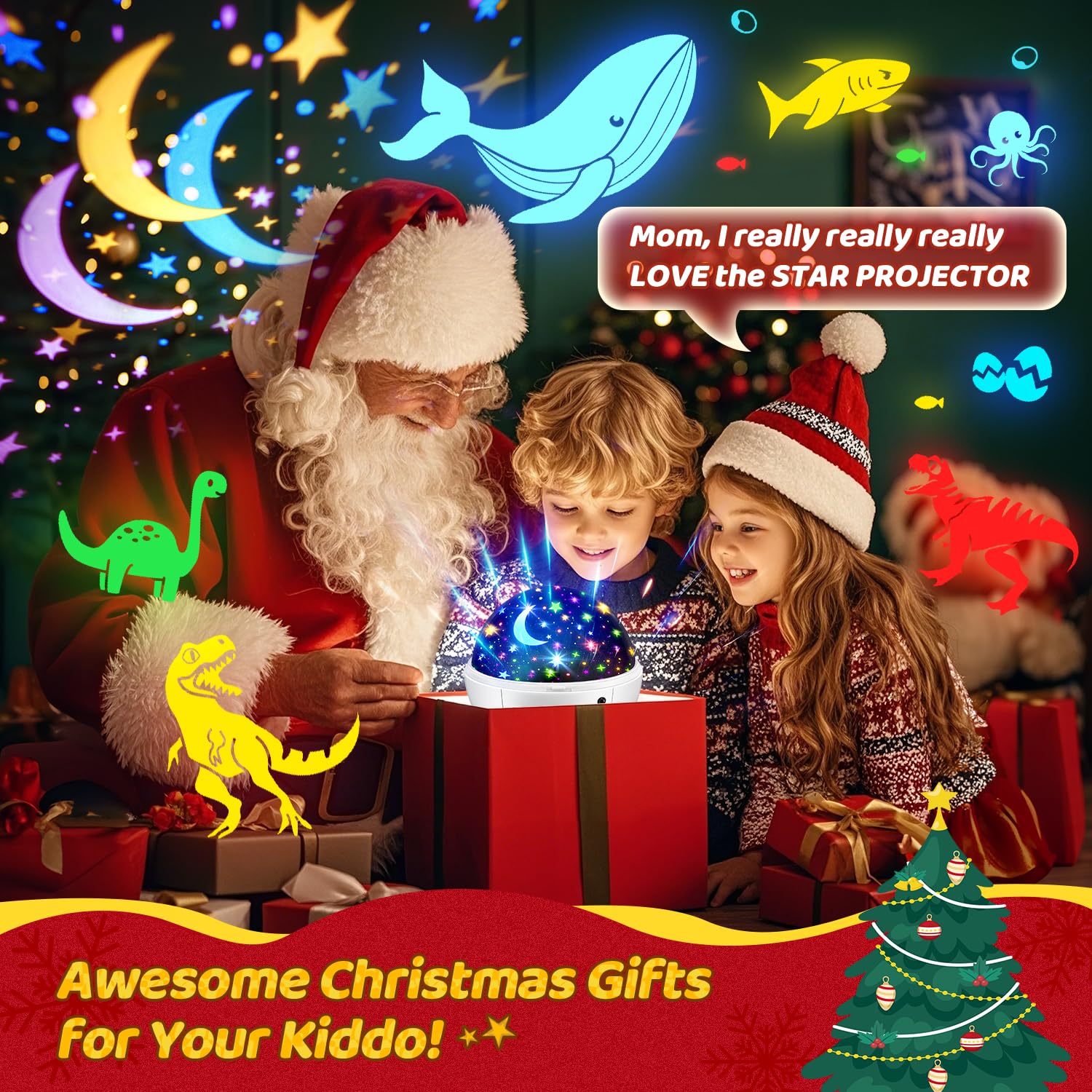 Staryou Dinosaur Projector makes a gift-ready package for birthdays.
