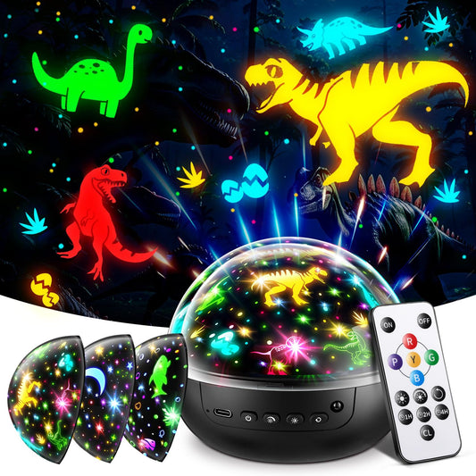 Staryou dinosaur toy remote control enables interactive play and nighttime use.