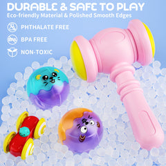 BPA-free, rounded-edge plastic keeps play safe during endless sessions.