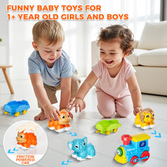 Stay Fun track pieces allow easy layout changes to boost motor skills