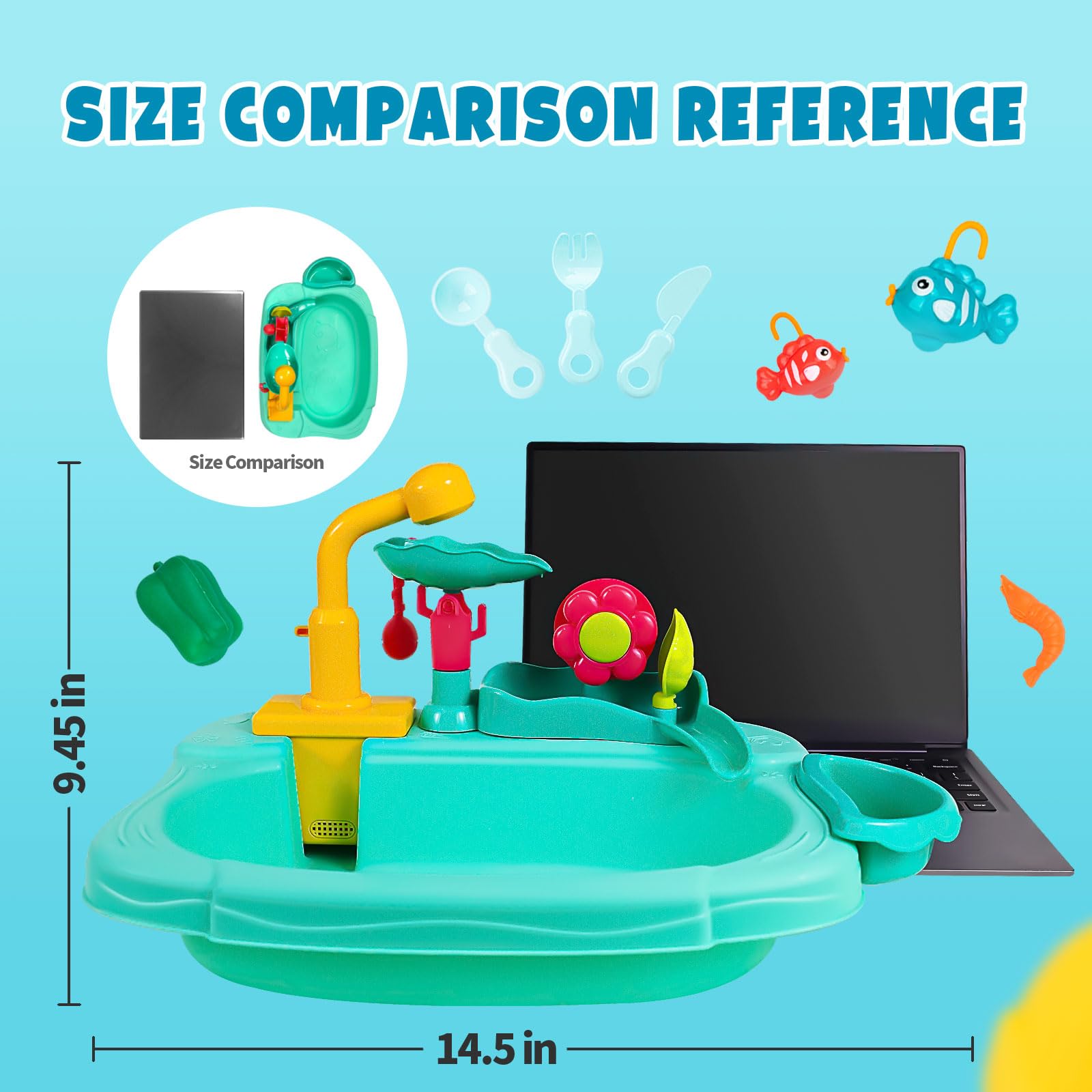 STBEIMEIMY water table with toys boosts sensory exploration and fine motor skills