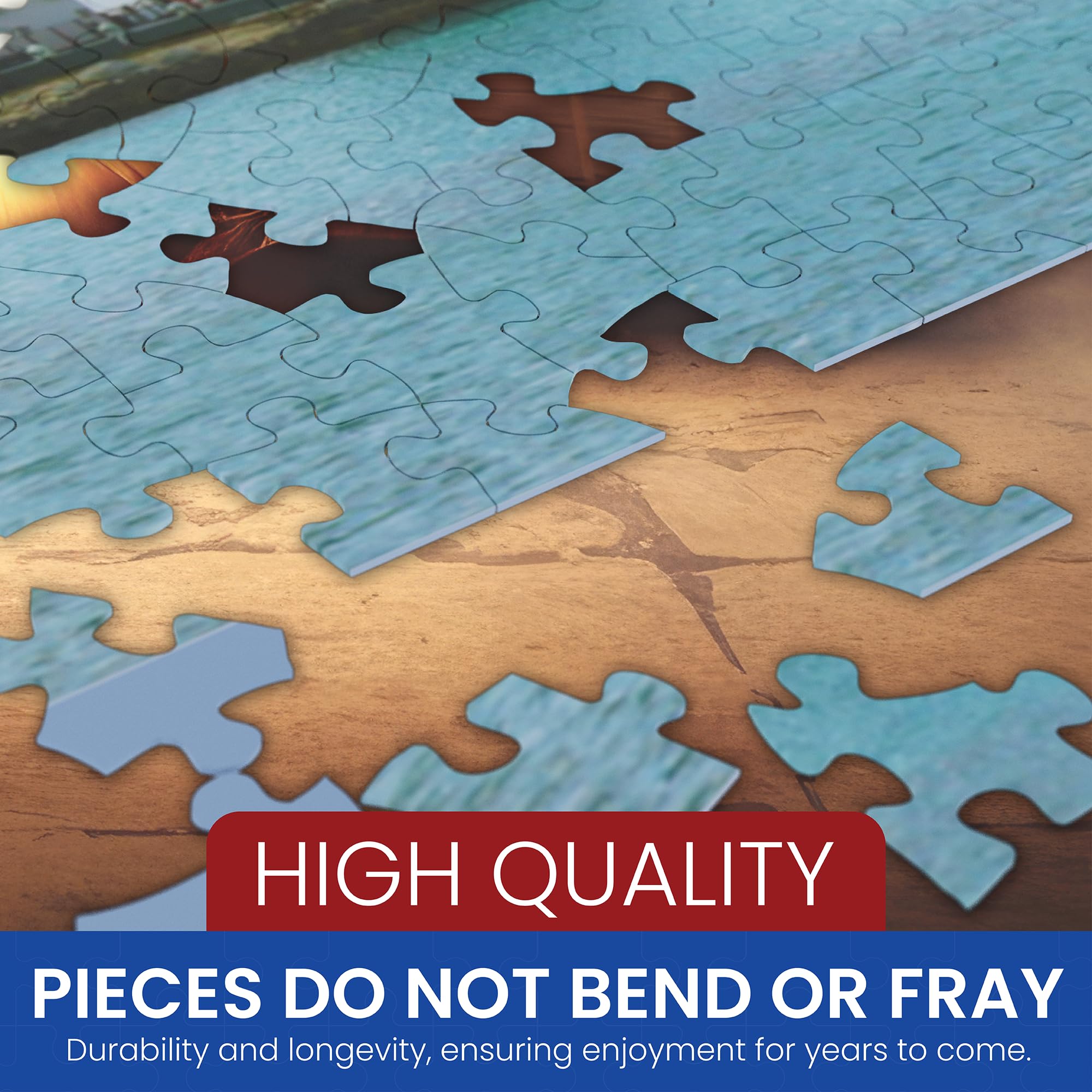 Steadfast Selections religious puzzle set offers relaxing, faith-oriented pastime.