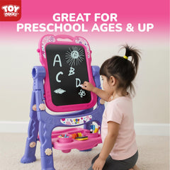 STEAM Life Art Easel quick assembly in minutes for instant creativity.