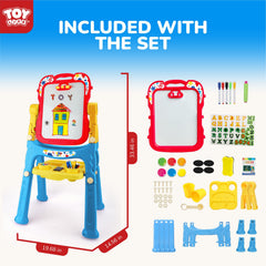 STEAM Life includes chalk, markers, and eraser for mess-free creativity.
