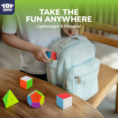 STEAM Life Pyramid cube for spatial reasoning and varied permutations.
