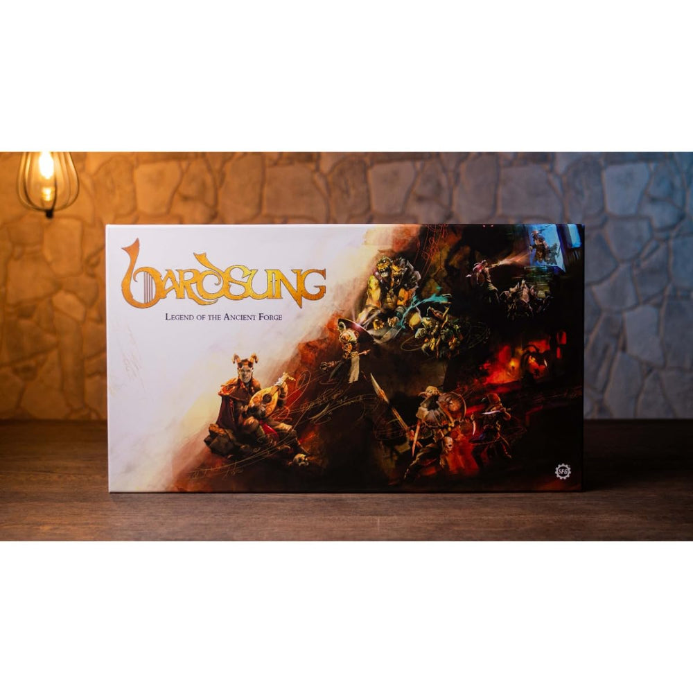 Steamforged Bardsung dungeon tiles showcase branching map for teams.