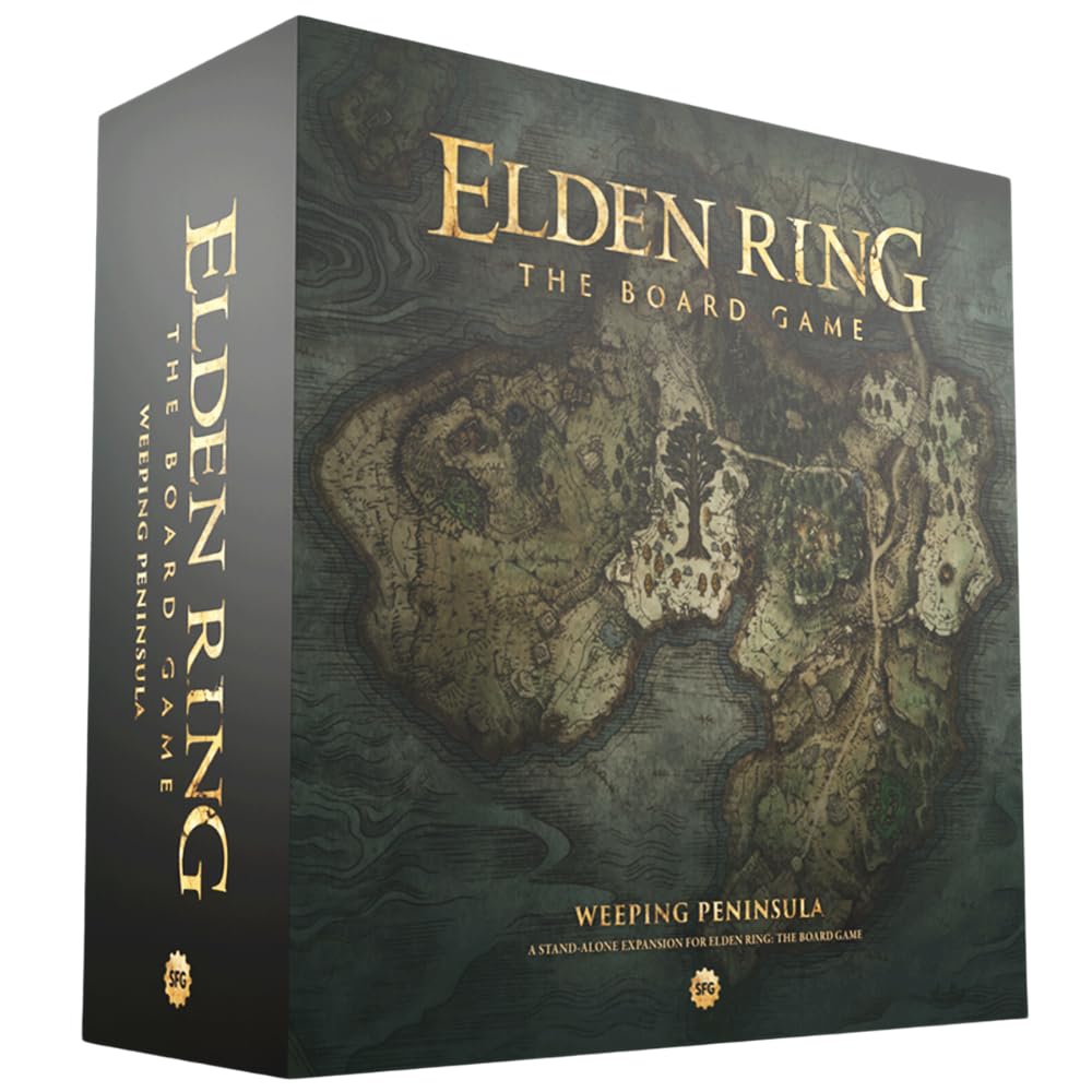 Steamforged Elden Ring Weeping Peninsula box front for premium unboxing