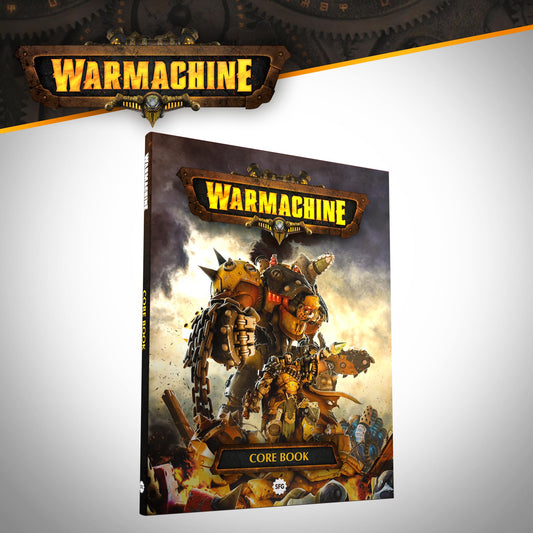 Steamforged Games Warmachine Core Book cover shows premium art to spark battlefield ideas