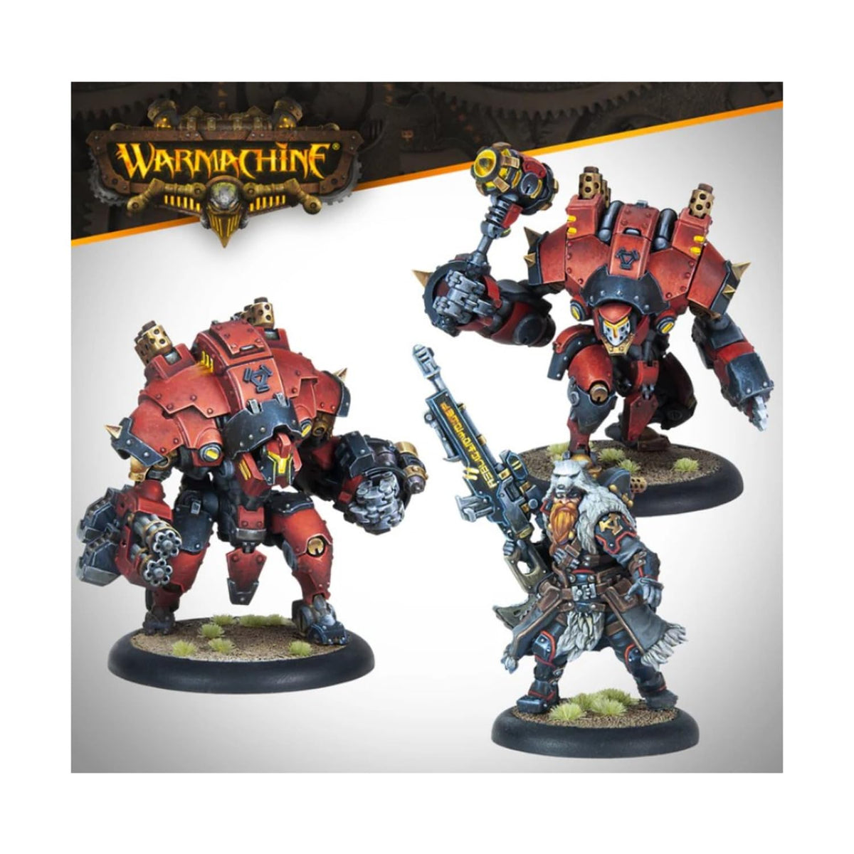 Steamforged Games Warmachine Khador Winter Korps battlegroup box features two Warjacks for versatile tabletop battles