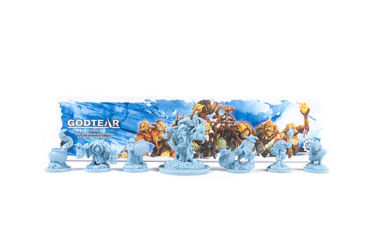 Steamforged Games Godtear Cauldron Cronies miniatures in action for tactical buffs