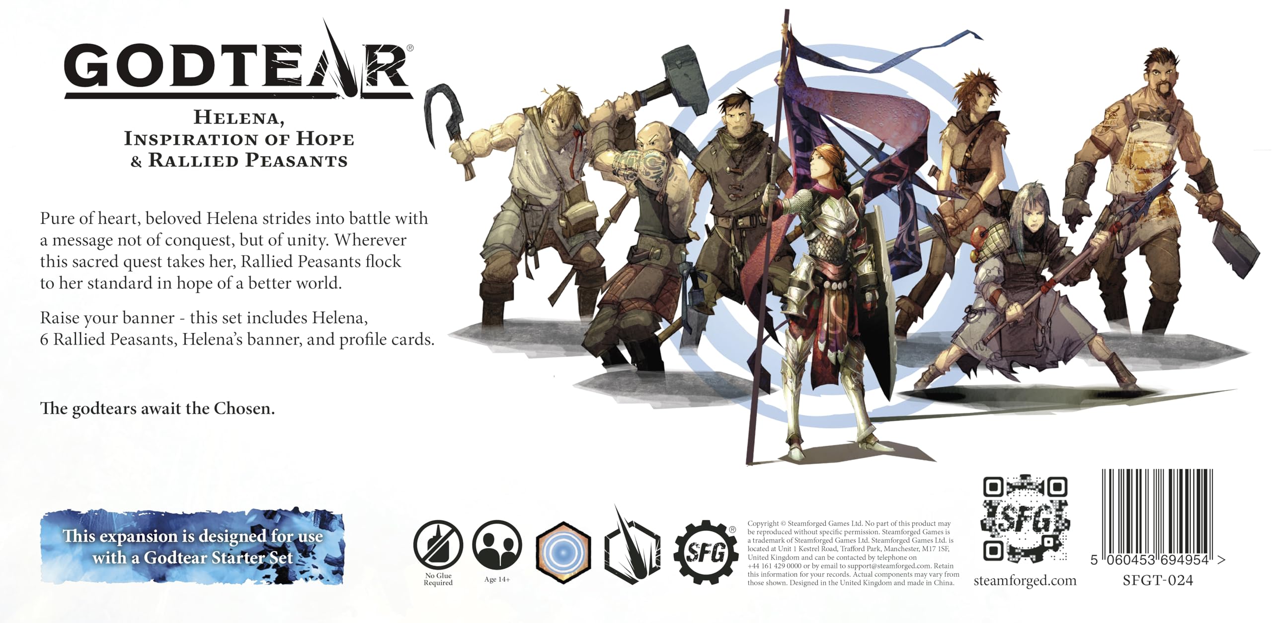Steamforged Games Helena guardian bannerless presence highlights unique charisma on the table