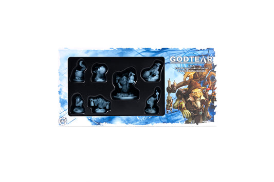 Steamforged Games Godtear Jaak alchemist hero pose illustrating healing support on the battlefield