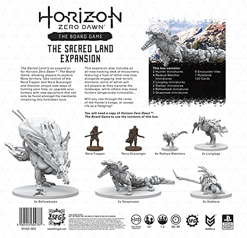 Steamforged Horizon Zero Dawn Sacred Land Nora Scavenger figure expands hunter choices.