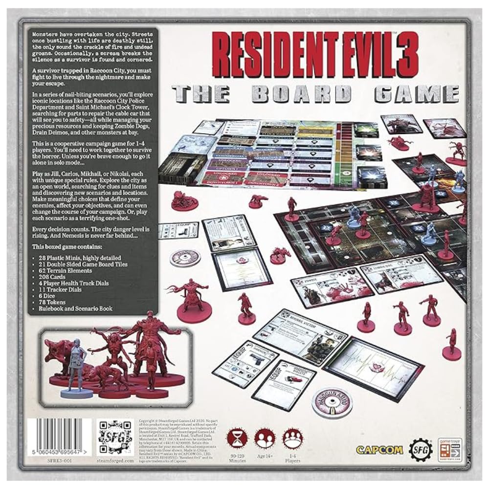 Steamforged Resident Evil 3 police department map for tense exploration.