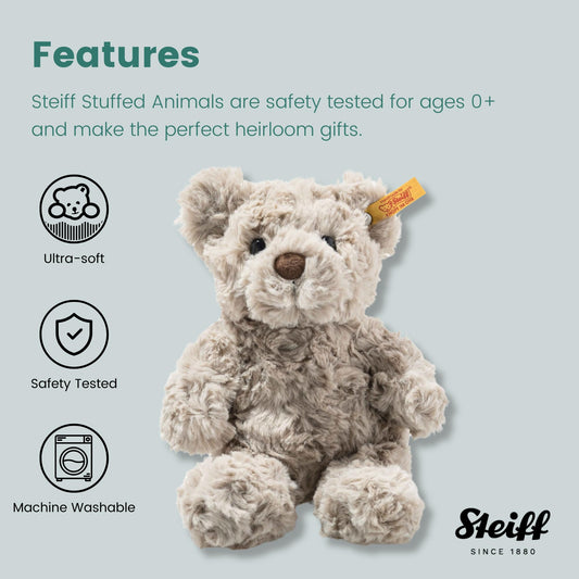 Steiff Honey Teddy Bear sitting position, plush partner for upright display and play