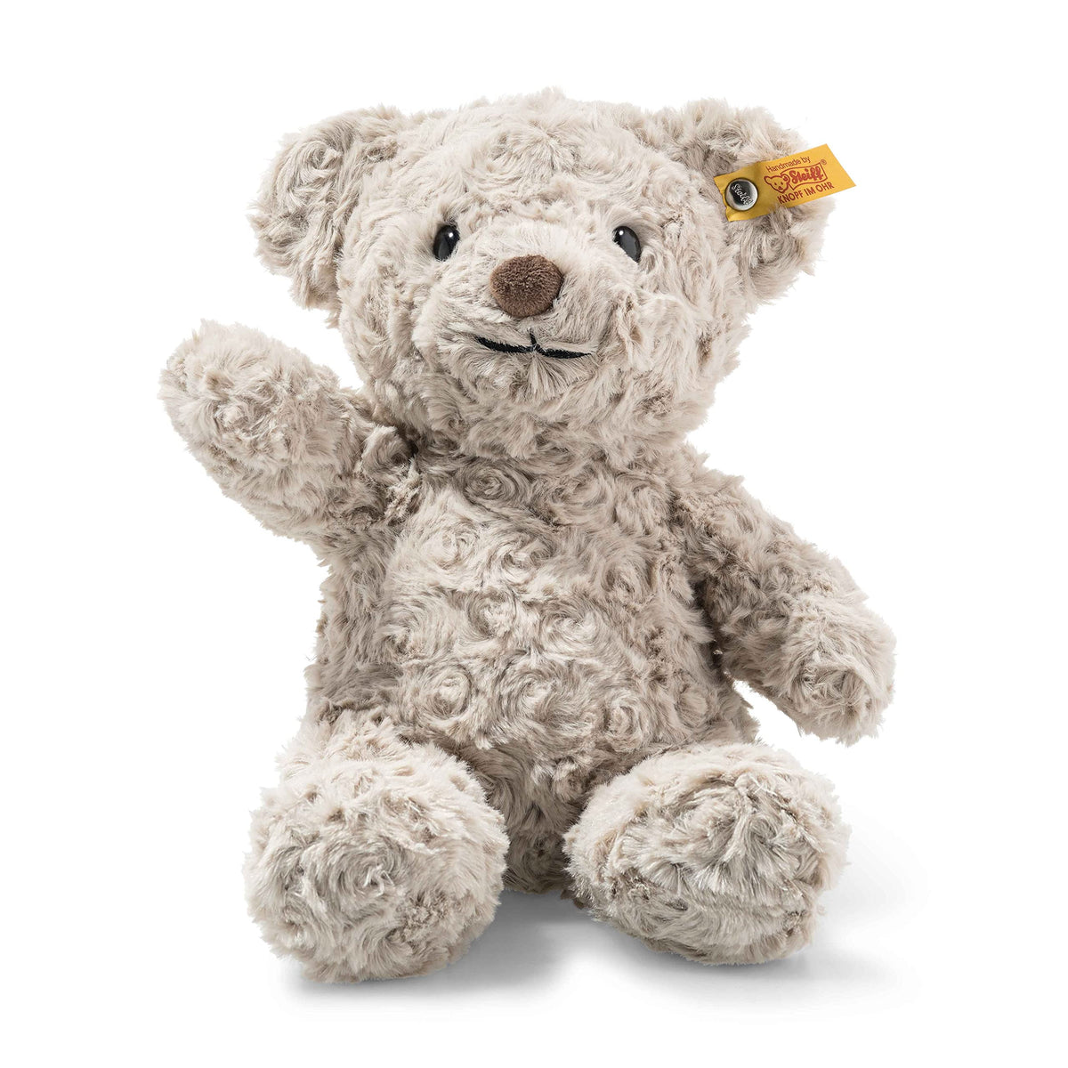Steiff Honey Teddy Bear with soft fabric for gentle hugs and imaginative play.