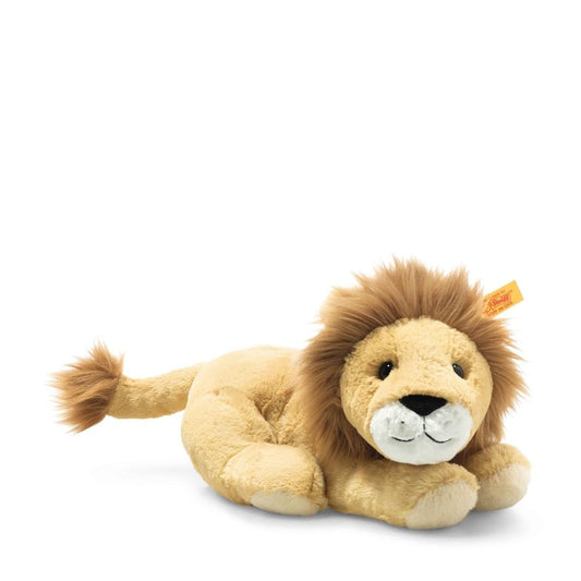 Steiff Liam Lion 10-inch plush with soft cuddly fabric for kids' play