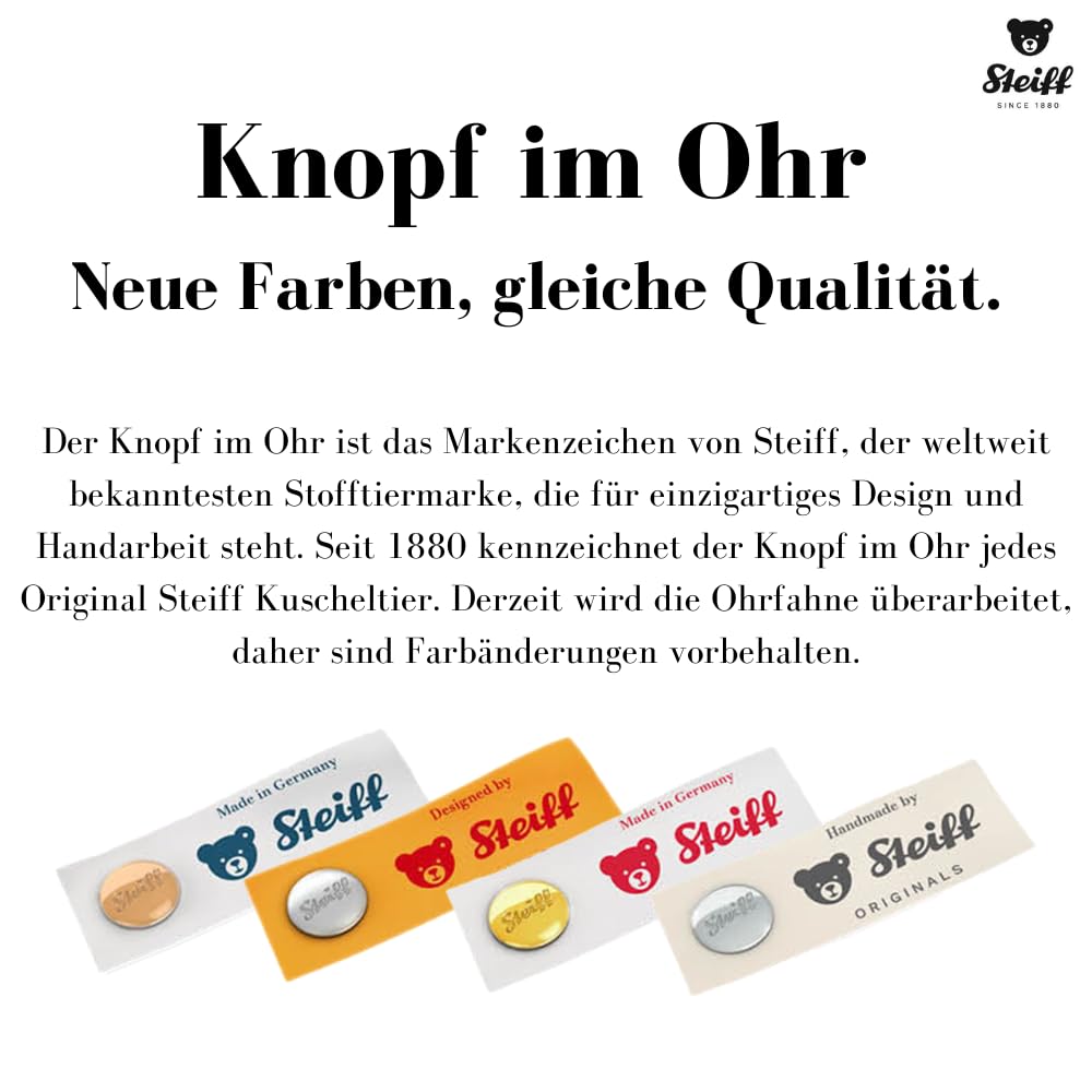 Steiff Stitch toy displays the iconic button-in-ear sign.
