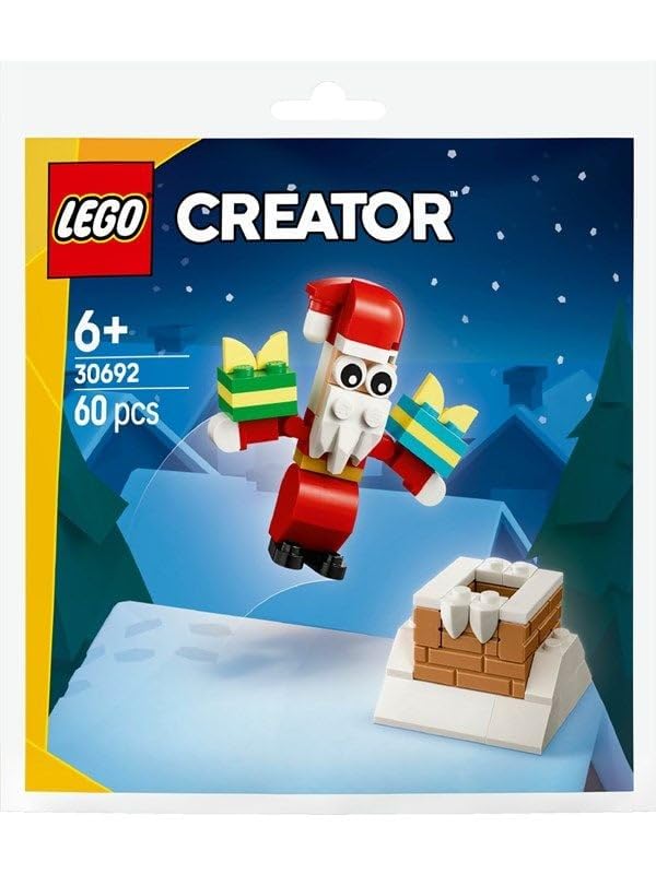 Stein-Experte Lego Creator Santa in the Chimney set, a festive display and play-ready mini model.